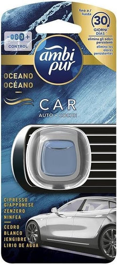 Ambi Pur Car Oceano Cipresso Giapponese zenzero ninfea Deodorante Auto Clip - 82648