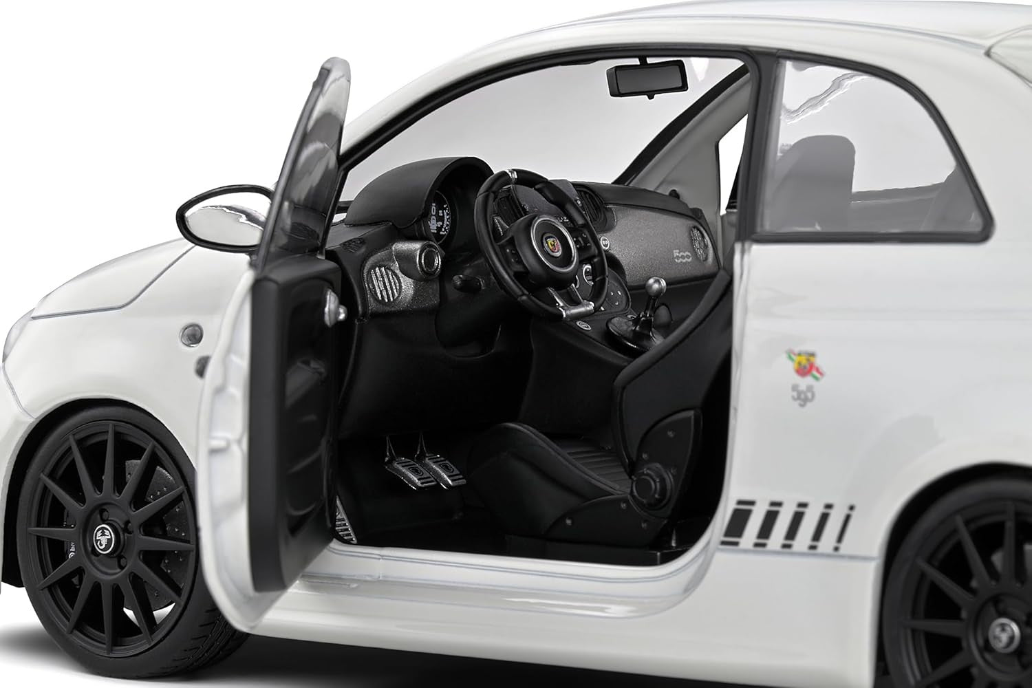 Fiat F595 Abarth 2022 bianco 1:18 - 83043