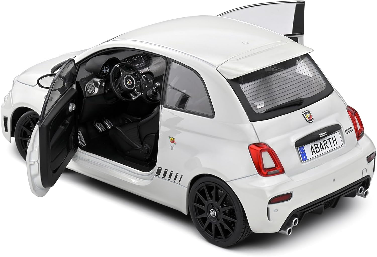 Fiat F595 Abarth 2022 bianco 1:18 - 83044