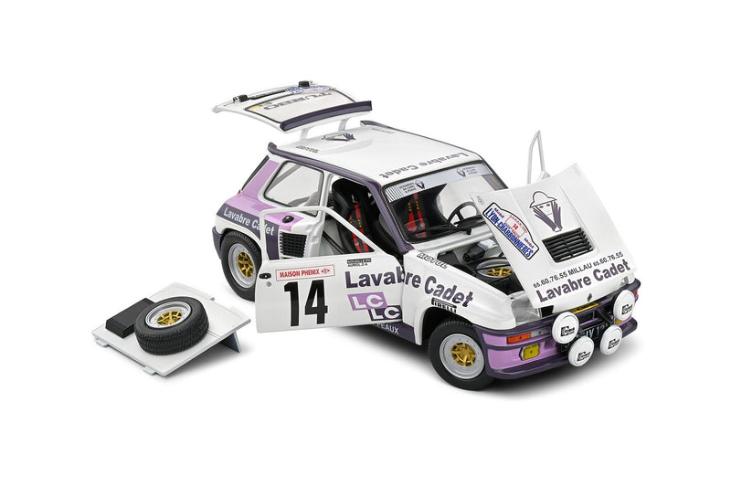 Renault 5 Turbo Rallye Lyon-Charbonniers 1983 D. Auriol - J.Y. Tussiot 1:18 - 83102