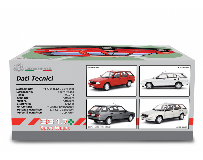 Alfa Romeo Alfa 33 1.7 Sport Wagon Q.V. 1988 Bianco 1:18 - 83207
