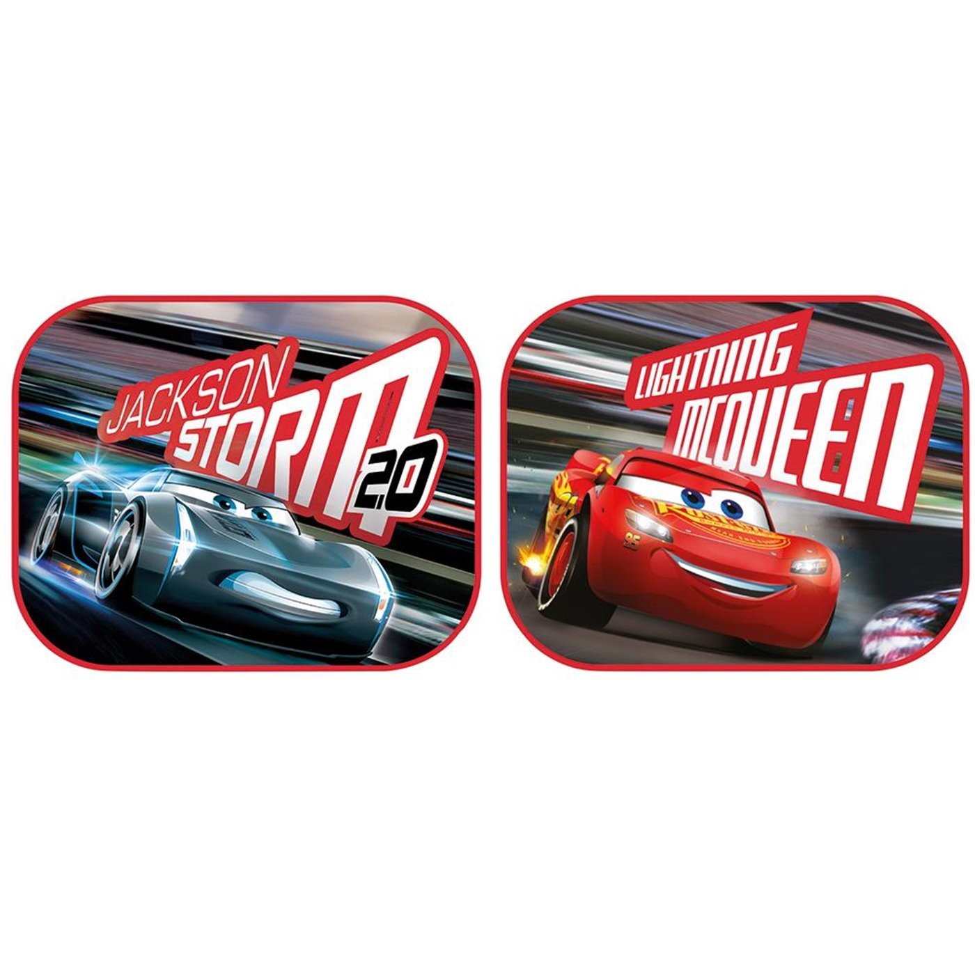 Tendine Parasole con ventosa Coppia "Cars 3" dimensioni 44x35 cm - 83248