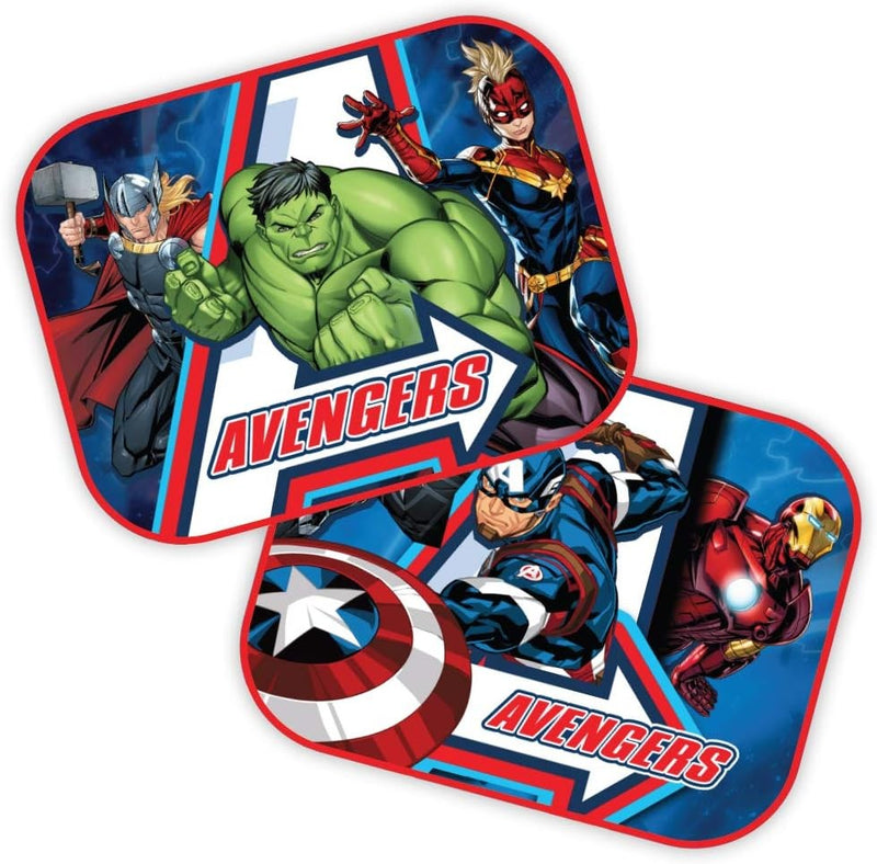 Tendine Parasole con ventosa Coppia "Avengers" dimensioni 44x35 cm - 83281