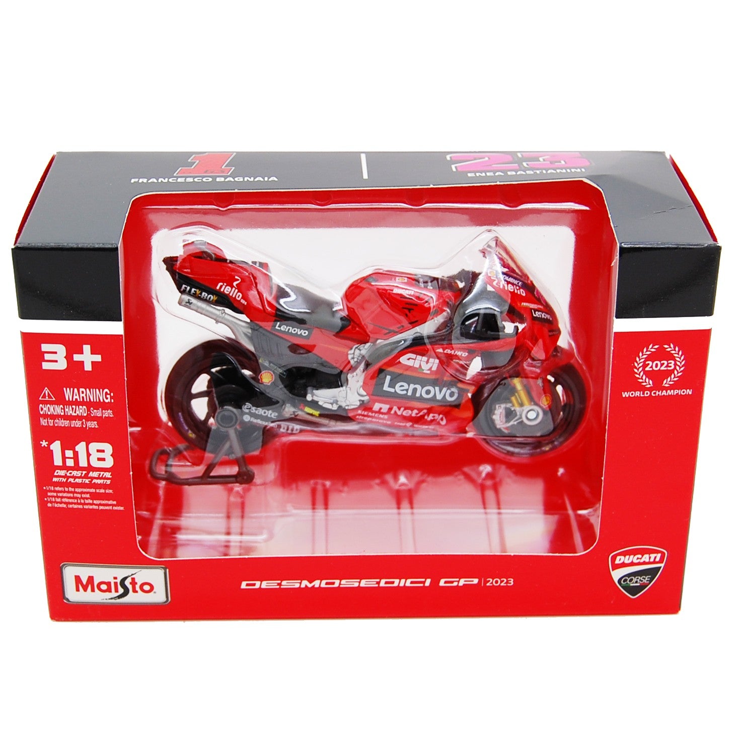 Lenovo Ducati Desmosedici Moto Gp 2023 Enea Bastianini 1:18 - 83422