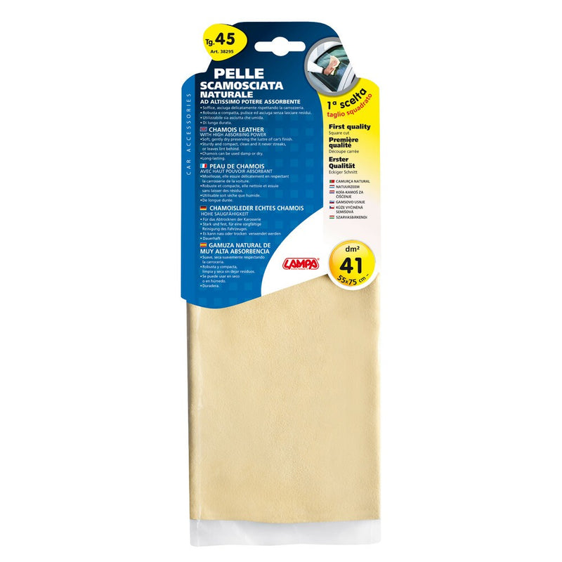 Chamois Leather 45Tg Pelle Scamosciata Naturale 55x75cm - 83651