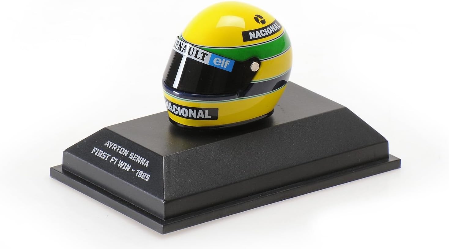 Ayrton Senna Replica Casco F1 1985 First Victory Portugal GP Lotus Renault 1:8 - 83692