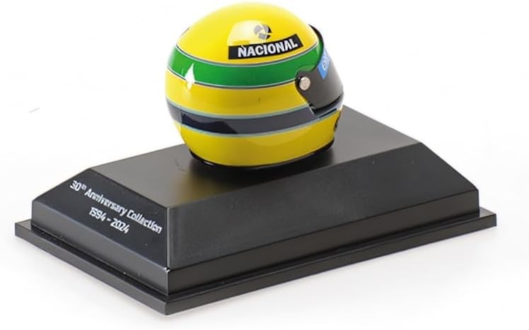 Ayrton Senna Replica Casco F1 1985 First Victory Portugal GP Lotus Renault 1:8 - 83694