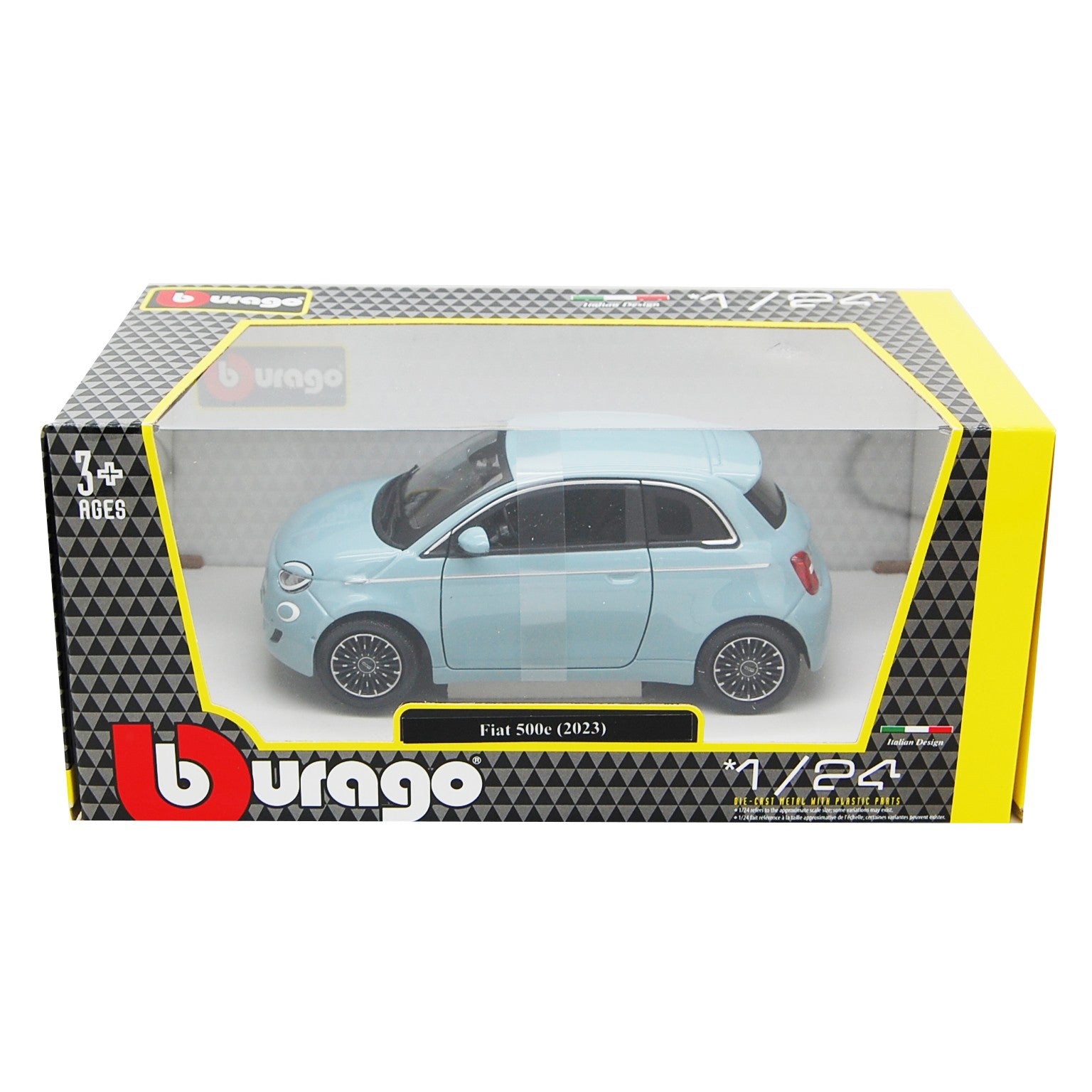 Fiat 500e 2023 Light Blue 1:24 - 83735