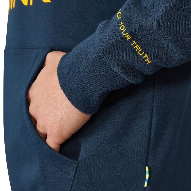 Ayrton Senna Felpa Logo Blu con Cappuccio - 83779