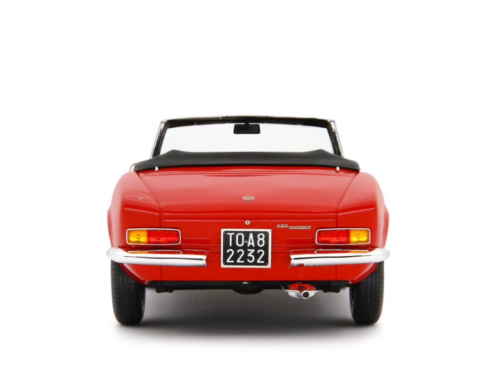 Fiat 124 Sport Spider AS (1438 cc.) 1968 Rosso 1:18 - 83940