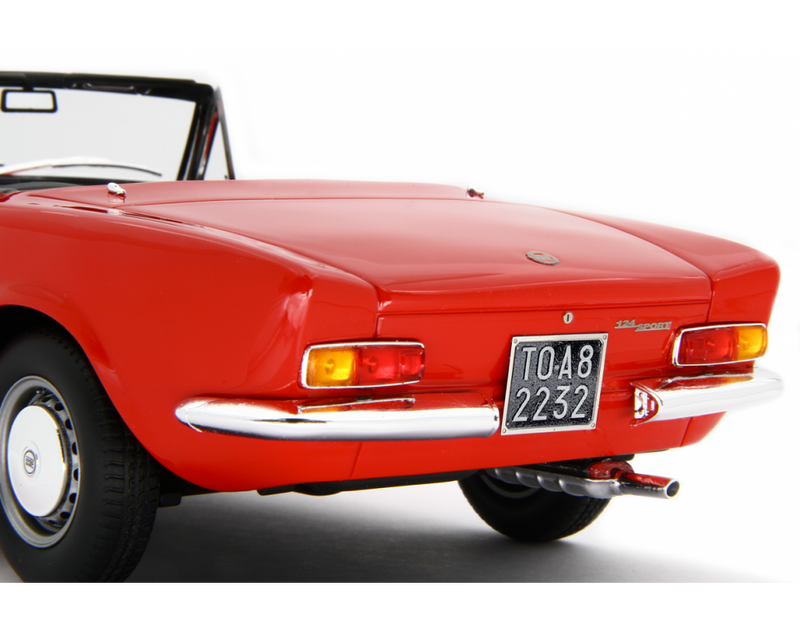 Fiat 124 Sport Spider AS (1438 cc.) 1968 Rosso 1:18 - 83942