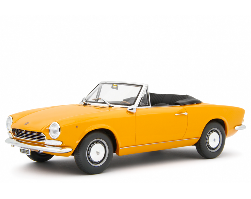 Fiat 124 Sport Spider AS (1438 cc.) 1968 Giallo positano 1:18 - 83948