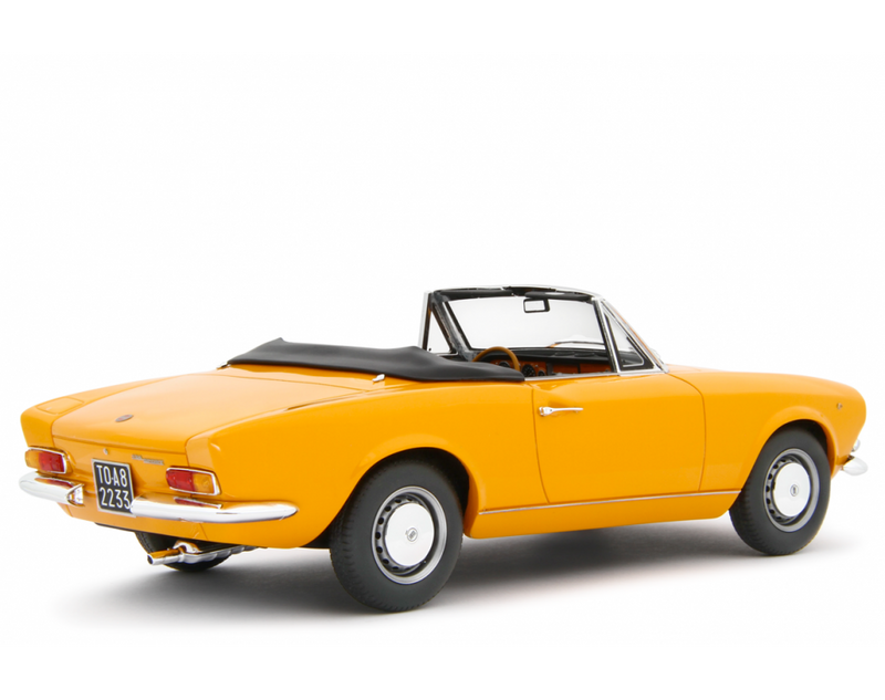 Fiat 124 Sport Spider AS (1438 cc.) 1968 Giallo positano 1:18 - 83949