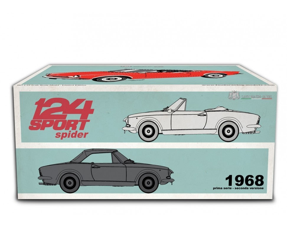 Fiat 124 Sport Spider AS (1438 cc.) 1968 Giallo positano 1:18 - 83957