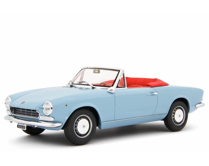 Fiat 124 Sport Spider AS (1438 cc.) 1968 Blu chiaro 1:18 - 83960