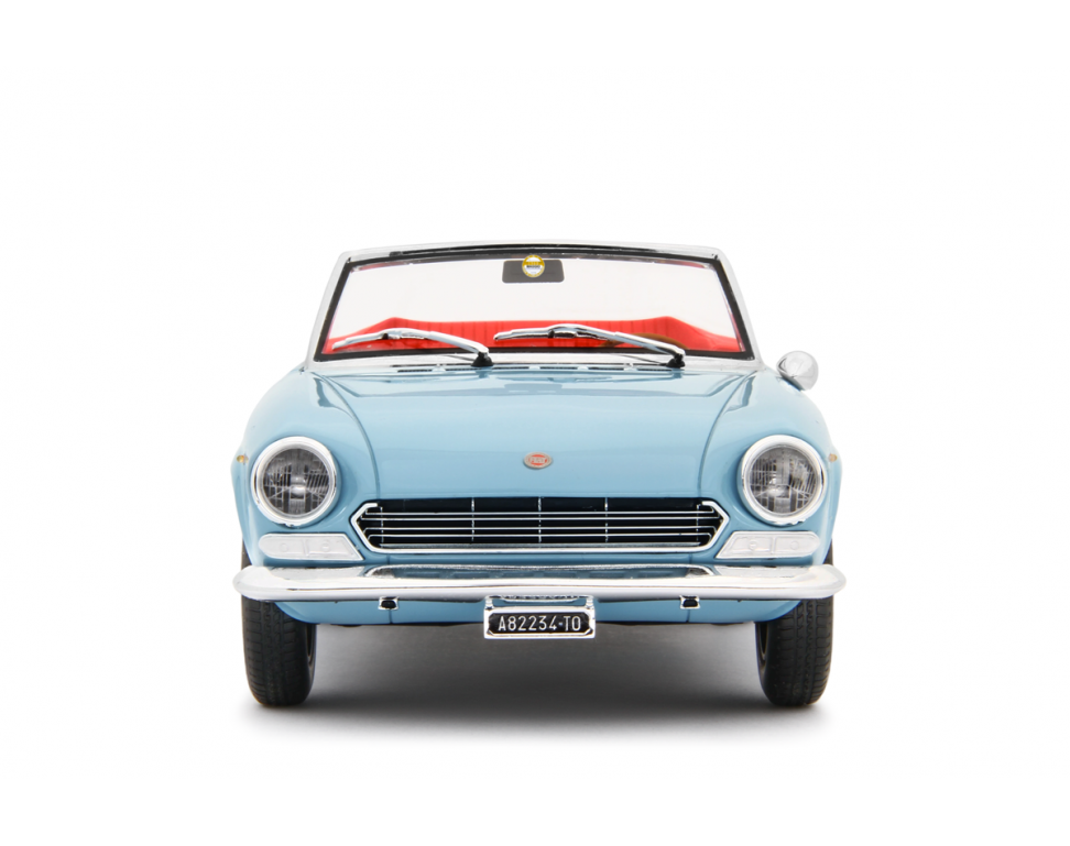 Fiat 124 Sport Spider AS (1438 cc.) 1968 Blu chiaro 1:18 - 83970