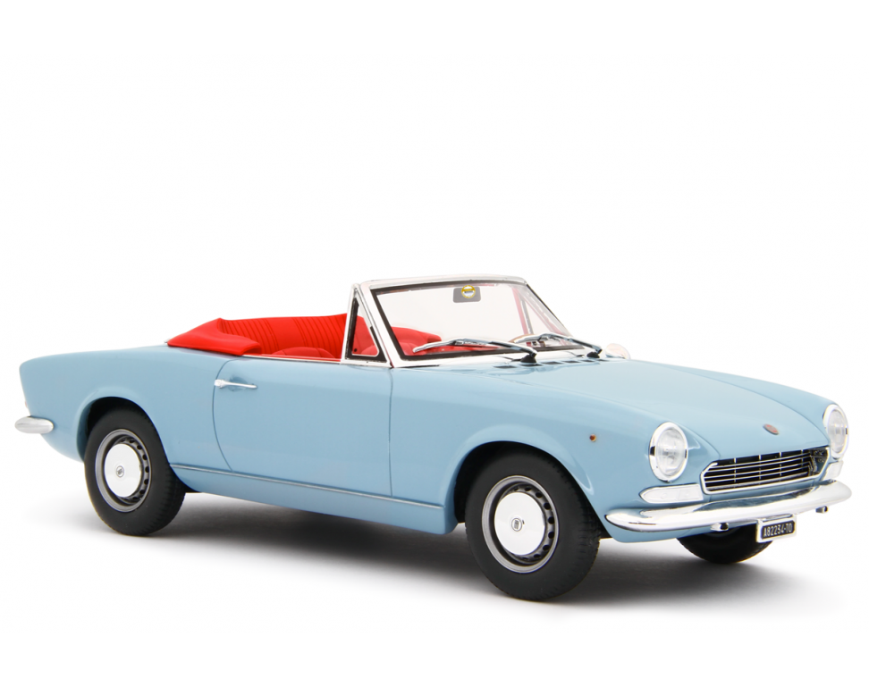 Fiat 124 Sport Spider AS (1438 cc.) 1968 Blu chiaro 1:18 - 83975