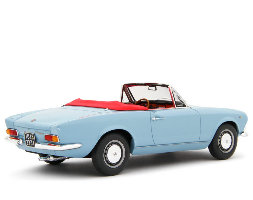 Fiat 124 Sport Spider AS (1438 cc.) 1968 Blu chiaro 1:18 - 83976