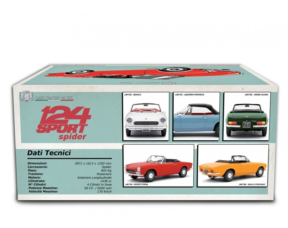 Fiat 124 Sport Spider AS (1438 cc.) 1968 Verde 1:18 - 83978