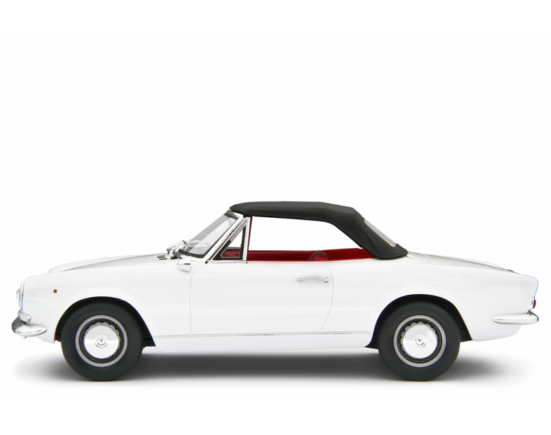 Fiat 124 Sport Spider AS (1438 cc.) 1968 Bianco Chrono Classic 1:18 - 84002