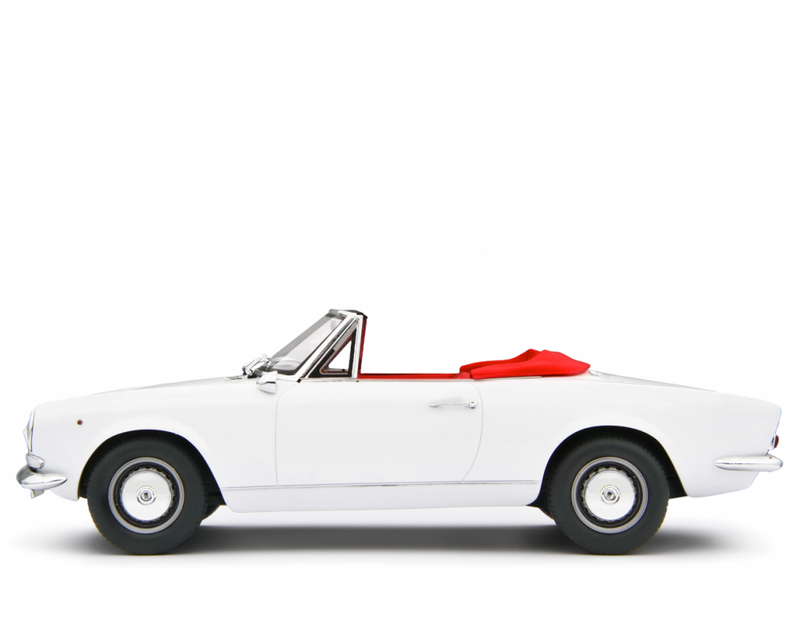 Fiat 124 Sport Spider AS (1438 cc.) 1968 Bianco Chrono Classic 1:18 - 84003