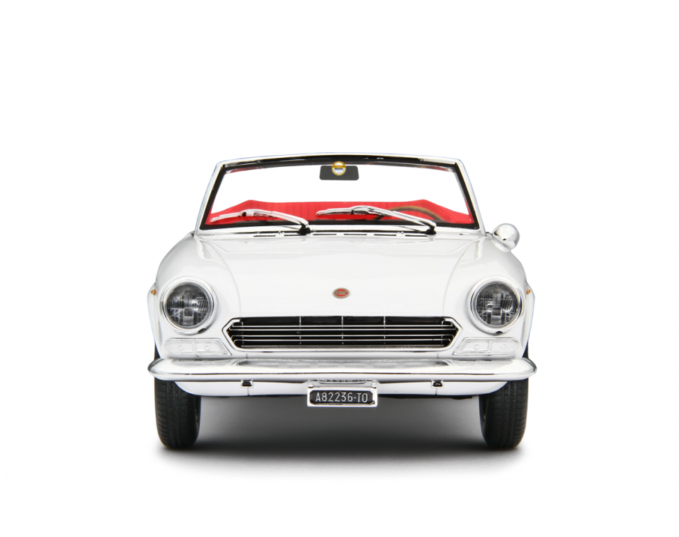 Fiat 124 Sport Spider AS (1438 cc.) 1968 Bianco Chrono Classic 1:18 - 84005