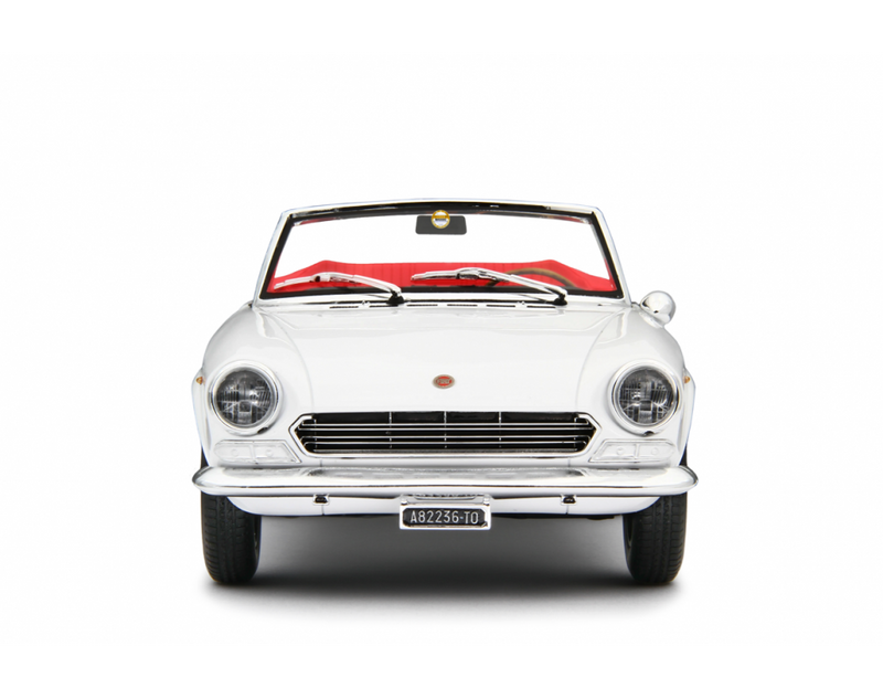 Fiat 124 Sport Spider AS (1438 cc.) 1968 Bianco Chrono Classic 1:18 - 84005