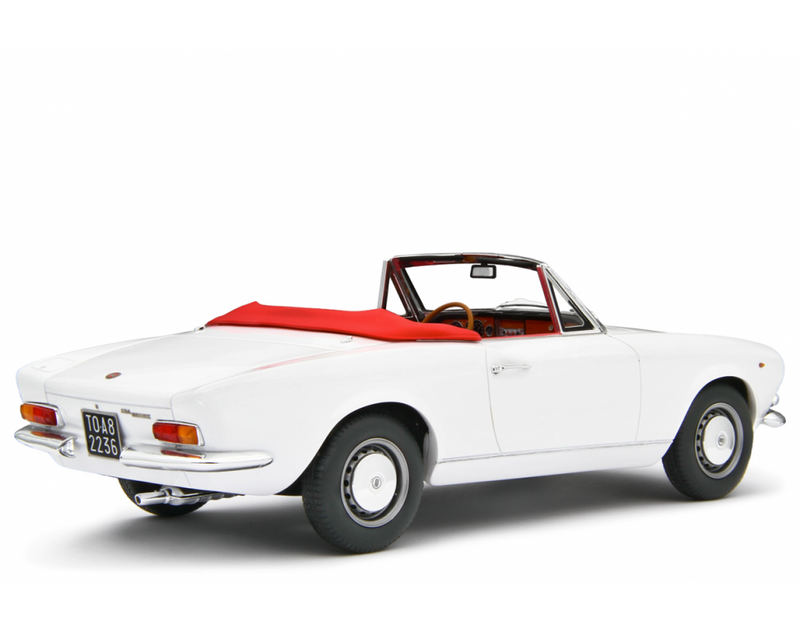 Fiat 124 Sport Spider AS (1438 cc.) 1968 Bianco Chrono Classic 1:18 - 84006