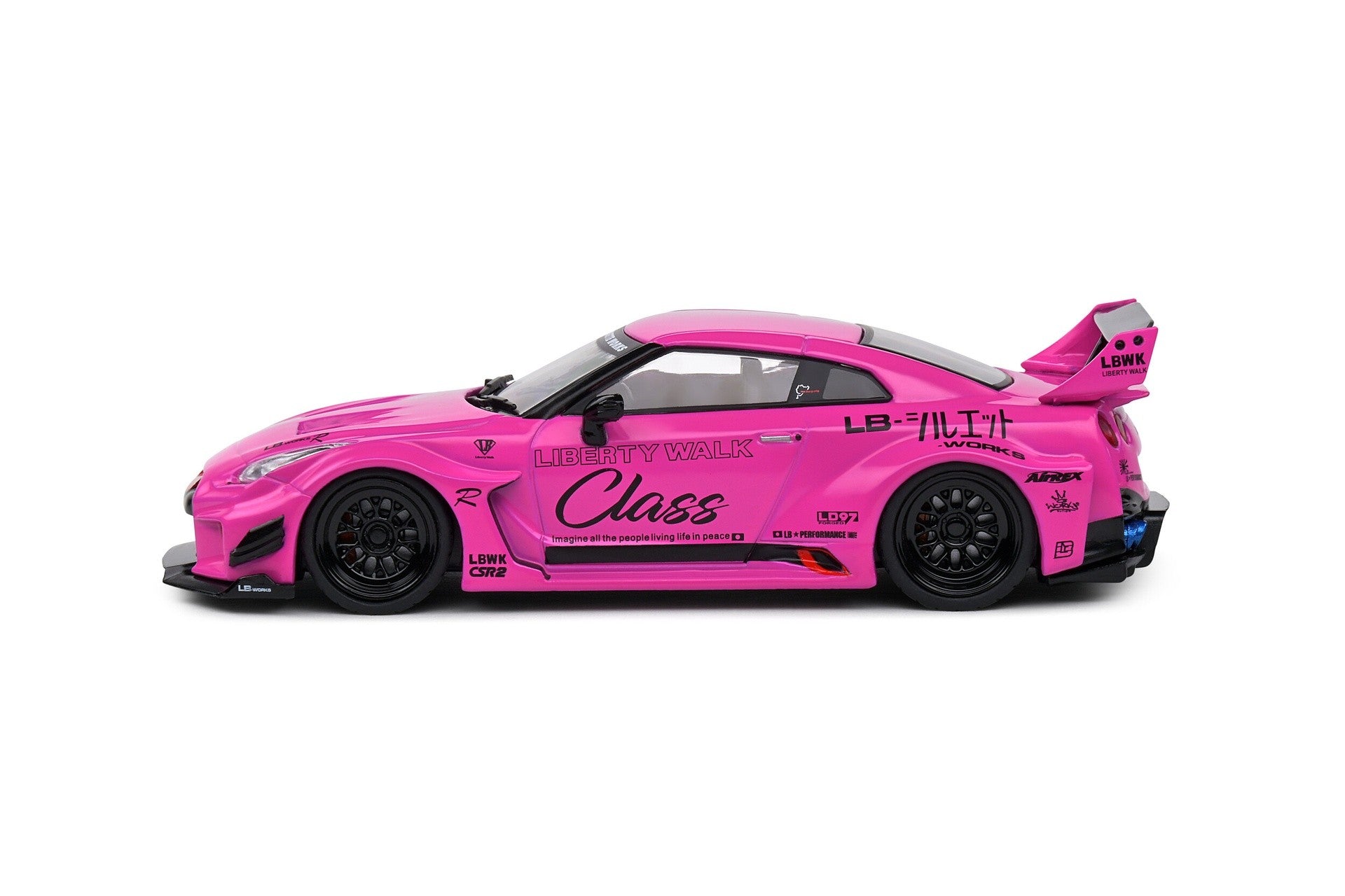 Nissan GT-R (R35) Liberty Walk Silhouette 2019 Purple 1:43 - 84176