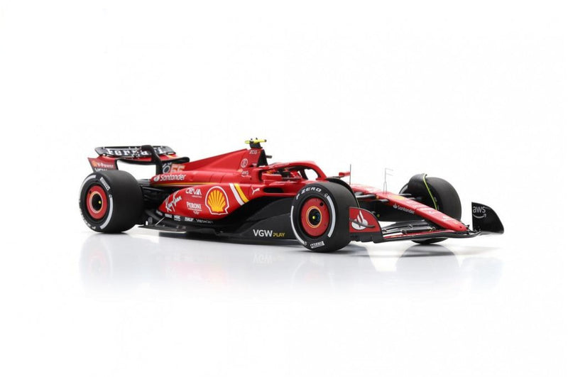 Ferrari SF-24 3rd Place Bahrain GP 2024 Carlos Sainz 1:18 - 84275