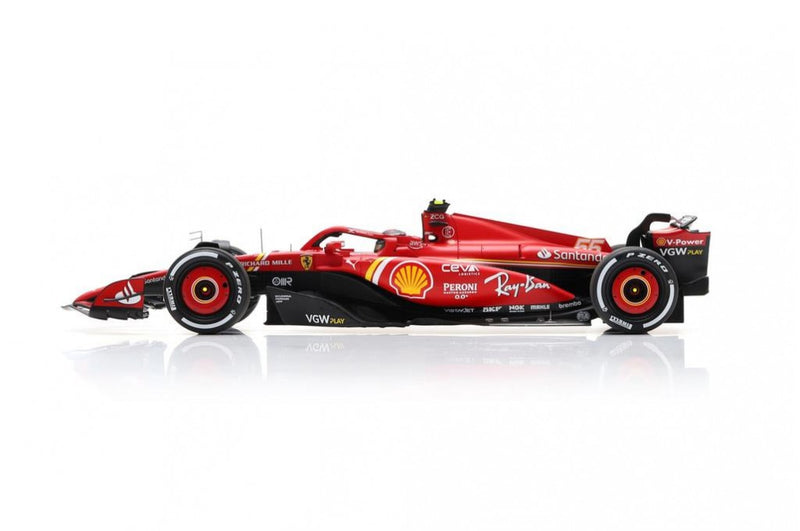 Ferrari SF-24 3rd Place Bahrain GP 2024 Carlos Sainz 1:18 - 84276