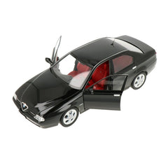 Alfa Romeo 166 3.0 V6 1998 Black - interni Rosso 1:18 - 84450