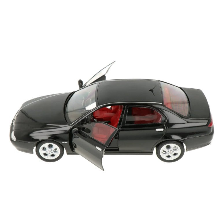Alfa Romeo 166 3.0 V6 1998 Black - interni Rosso 1:18 - 84451