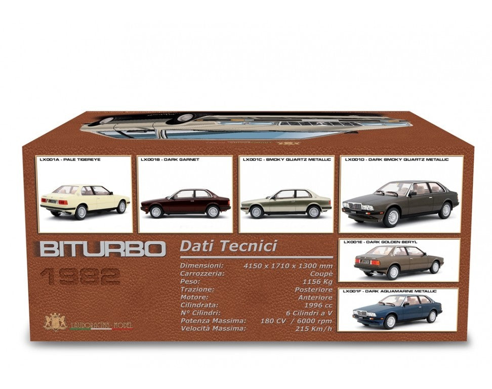 Maserati 2.0 Biturbo 1982-83 Dark Smoky Quartz Metallizzato Antracite 1:18 - 84603