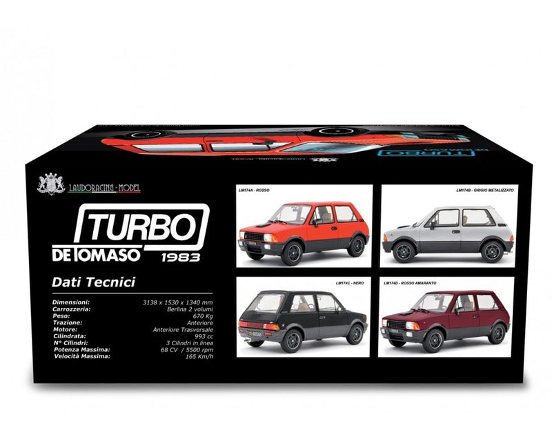 Innocenti De Tomaso Turbo 1983 Nero 1:18 - 84826