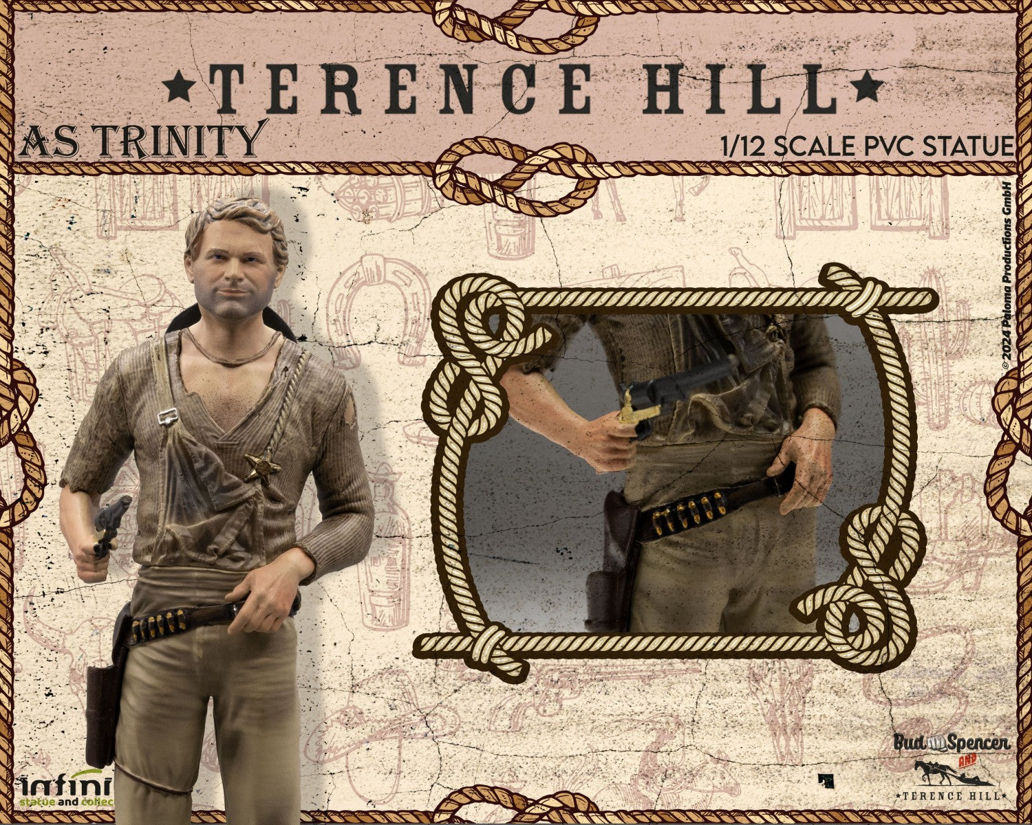 Terence Hill in Trinità Statua in pvc Infinite Statue 1:12 - 84937