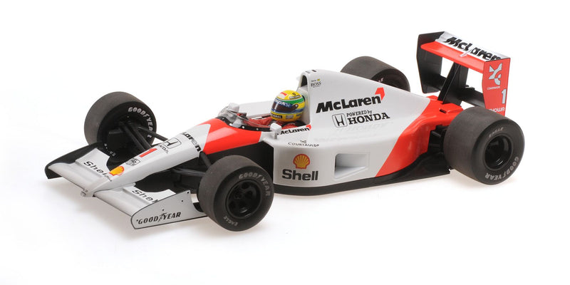 Mclaren Honda MP 4/6 F1 1991 World Champion Ayrton Senna 1:18 Dirty 994pz-1