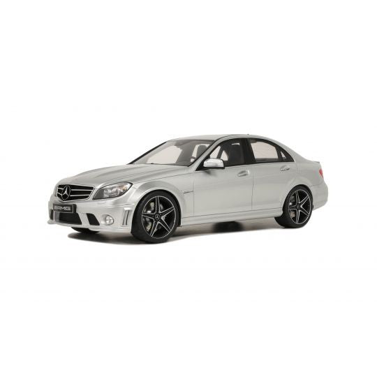 Mercedes-Benz C63 AMG 2008 Saloon Iridium Silver 1:18 - 85192