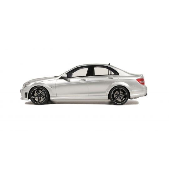 Mercedes-Benz C63 AMG 2008 Saloon Iridium Silver 1:18 - 85195