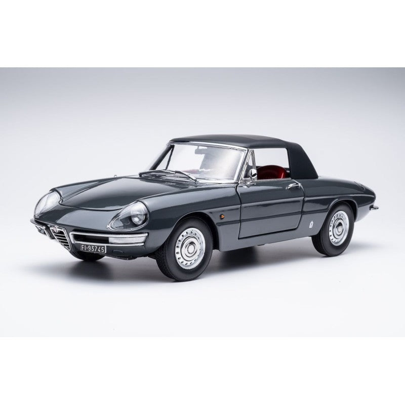 Alfa Romeo Duetto Spider 1600 Coda Tonda 1966 Graphite Gray 1:18 - 85424