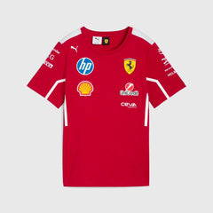 Ferrari F1 2025 T-Shirt Uomo Replica Team Puma Dark Cherry - 85448