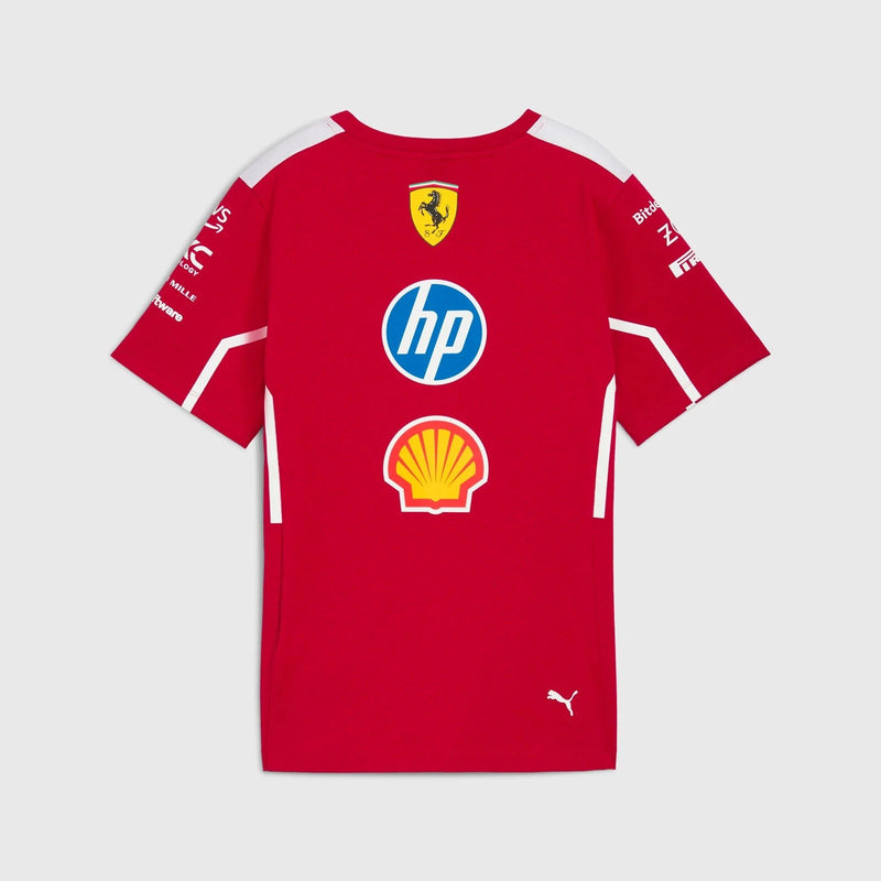 Ferrari F1 2025 T-Shirt Uomo Replica Team Puma Dark Cherry - 85449