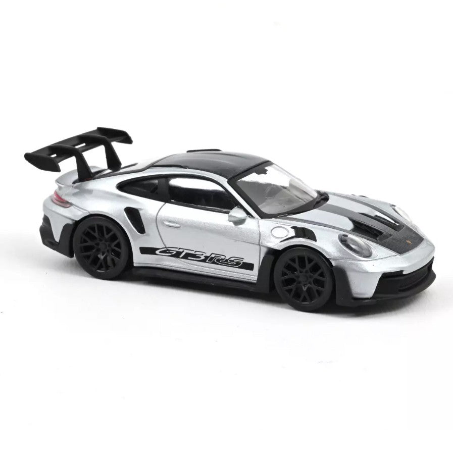 Porsche 911 GT3 RS 2022 Silver - Black stickers Jet-car 1:43 - 85669
