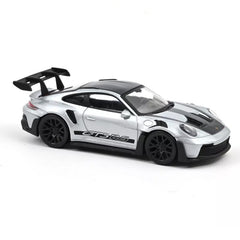 Porsche 911 GT3 RS 2022 Silver - Black stickers Jet-car 1:43 - 85669