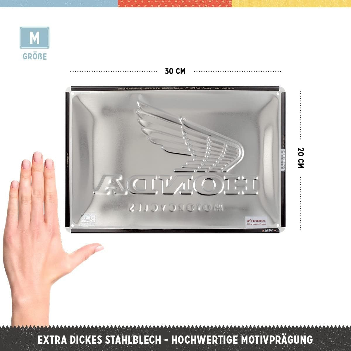 Metal Tac Signs 3D "Honda" 20*30cm - 85687