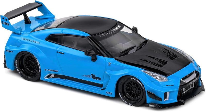 Nissan GT-R (R35) Liberty Walk Silhouette Miami Blue 1:43 - 85889