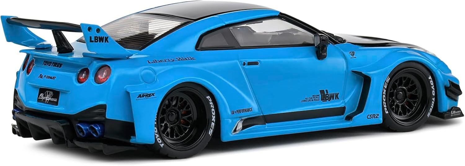 Nissan GT-R (R35) Liberty Walk Silhouette Miami Blue 1:43 - 85891