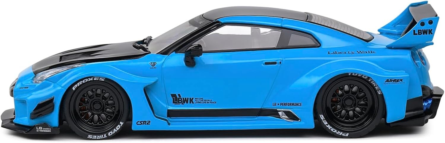 Nissan GT-R (R35) Liberty Walk Silhouette Miami Blue 1:43 - 85892