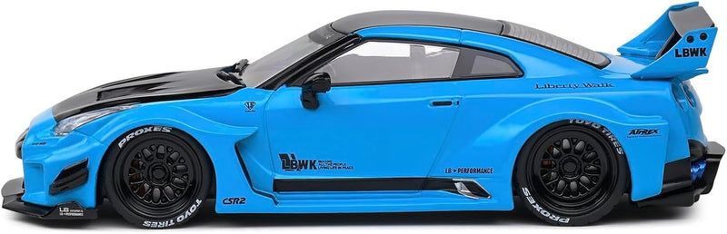 Nissan GT-R (R35) Liberty Walk Silhouette Miami Blue 1:43 - 85892