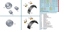 Wheels Rims and Mud Guards Kit 1:24 - 8594